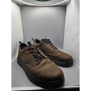 Dr. Martens Tarik Lo Leather Dark Brown Crazy Horse Shoes Men's Size 14